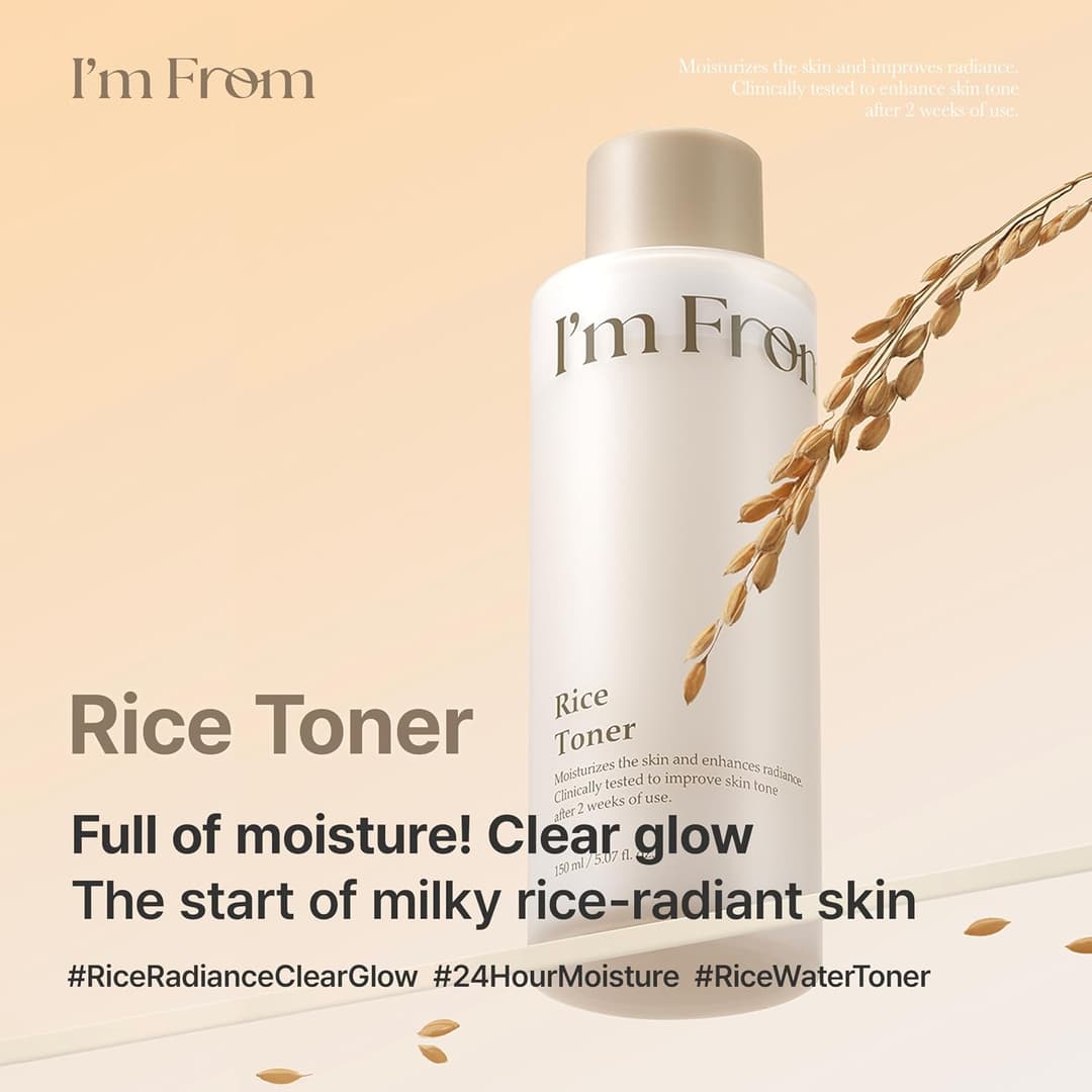 I'm From Rice Toner, Glow Milky Rice Toner with Niacinamide 150ml